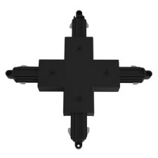 Lighting Track X Connector Black