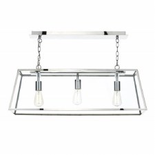 Academy 3 Light Ceiling Pendant Stainless Steel Academy 3 Light Ceiling Pendant Stainless Steel