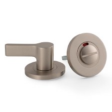 Accessible Turn & Release with Indicator Satin Nickel
