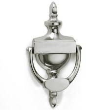 Croft Adam Door Knocker 1771 Polished Nickel