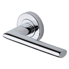 Heritage Admiralty Door Handle V2355 Polished Chrome