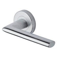 Heritage Admiralty Door Handle V2355 Satin Chrome