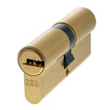 AGB 15 Pin High Security Euro Cylinder 35/35mm Satin Brass