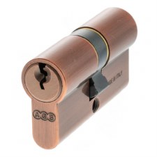 AGB 5 Pin Euro Cylinder 30/30mm Copper