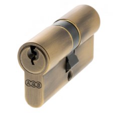 AGB 5 Pin Euro Cylinder 30/30mm Matt Antique Brass