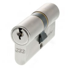 AGB 5 Pin Euro Cylinder 30/30mm Satin Chrome