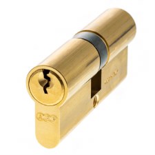 AGB 5 Pin Euro Cylinder 35/35mm Polished Brass