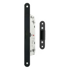 AGB Polaris Magnetic Bathroom Lock 60mm Backset Matt Black