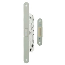 AGB Polaris Magnetic Bathroom Lock 60mm Backset White