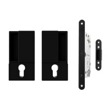 AGB Wave Flush Euro Lock Set Matt Black AGB Wave Flush Euro Lock Set Matt Black