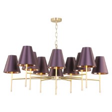 David Hunt Aix 10 Light Chandelier Butter Brass