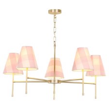 David Hunt Aix 5 Light Pendant Butter Brass