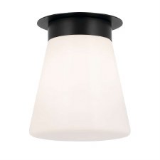 Kichler Albers Tapered Flush Ceiling Light Black