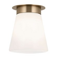 Kichler Albers Tapered Flush Ceiling Light Champagne Bronze