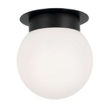 Kichler Albers Round Flush Ceiling Light Large Black