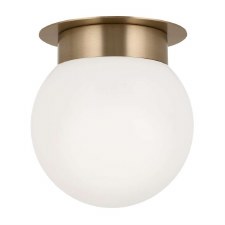 Kichler Albers Round Flush Ceiling Light Large Champagne Bronze