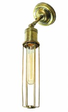 Alexander Adjustable Single Wall or Ceiling Light Antique Brass