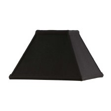 Interiors 1900 Alice Faux Silk Shade 9" Black AL9BL Interiors 1900 Alice Faux Silk Shade 9" Black AL9BL