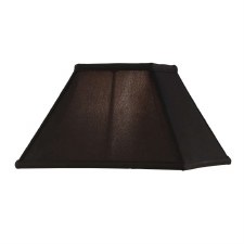 Interiors 1900 Alice Faux Silk Shade 12" Black AL12BL Interiors 1900 Alice Faux Silk Shade 12" Black AL12BL