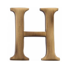 Heritage C1565 Letter H Antique Brass