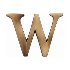 Heritage C1565 Letter W Antique Brass