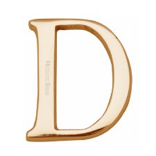 Heritage C1565 Letter D Polished Brass
