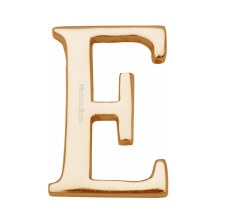 Heritage C1565 Letter E Polished Brass