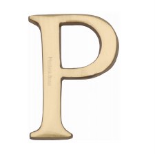 Heritage C1565 Letter P Polished Brass