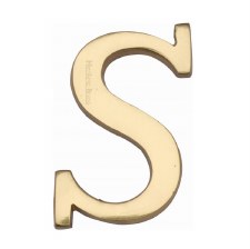 Heritage C1565 Letter S Polished Brass