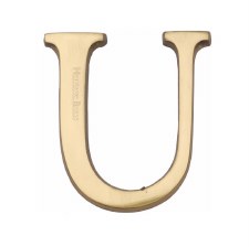 Heritage C1565 Letter U Polished Brass