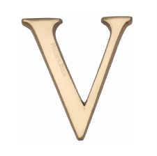 Heritage C1565 Letter V Polished Brass