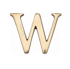 Heritage C1565 Letter W Polished Brass