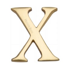 Heritage C1565 Letter X Polished Brass