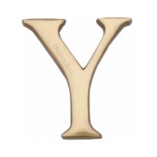 Heritage C1565 Letter Y Polished Brass