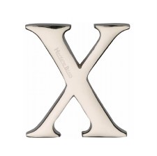 Heritage C1565 Letter X Polished Nickel