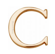 Heritage C1565 Letter C Satin Brass