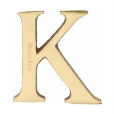 Heritage C1565 Letter K Satin Brass