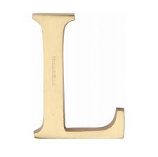 Heritage C1565 Letter L Satin Brass