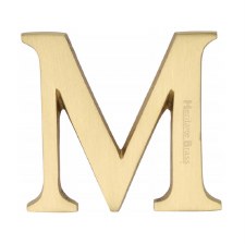 Heritage C1565 Letter M Satin Brass