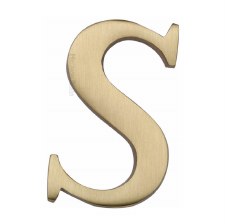 Heritage C1565 Letter S Satin Brass