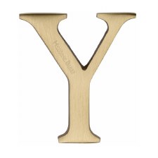 Heritage C1565 Letter Y Satin Brass
