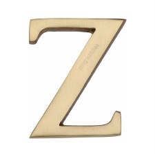 Heritage C1565 Letter Z Satin Brass