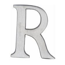 Heritage C1565 Letter R Satin Chrome