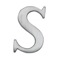 Heritage C1565 Letter S Satin Chrome
