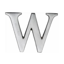 Heritage C1565 Letter W Satin Chrome