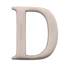 Heritage C1565 Letter D Satin Nickel