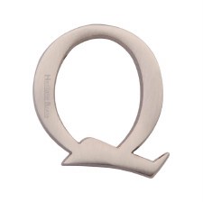 Heritage C1565 Letter Q Satin Nickel