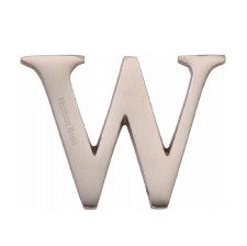 Heritage C1565 Letter W Satin Nickel