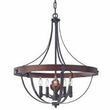 Feiss Alston 5 Light Iron Ceiling Pendant Black Feiss Alston 5 Light Iron Ceiling Pendant Black