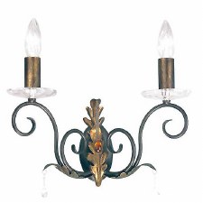 Elstead Amarilli Double Wall Light Bronze Gold